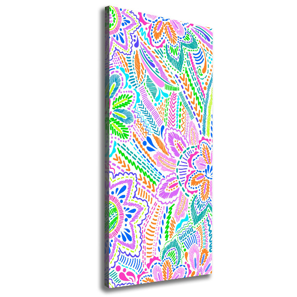 Quadro su tela canvas verticale Motivo floreale