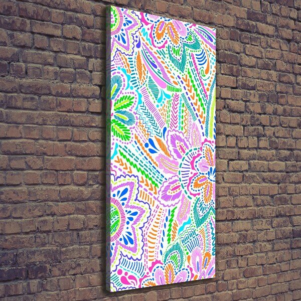 Quadro su tela canvas verticale Motivo floreale