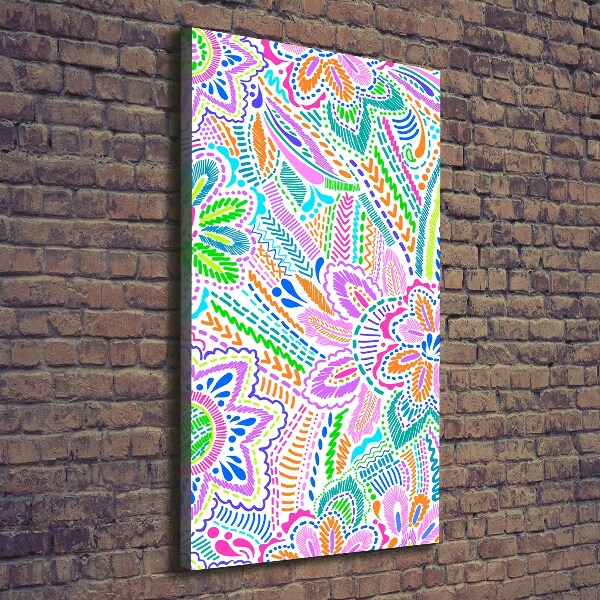 Quadro su tela canvas verticale Motivo floreale