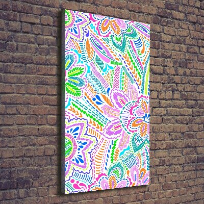 Quadro su tela canvas verticale Motivo floreale