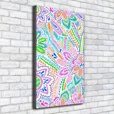 Quadro su tela canvas verticale Motivo floreale