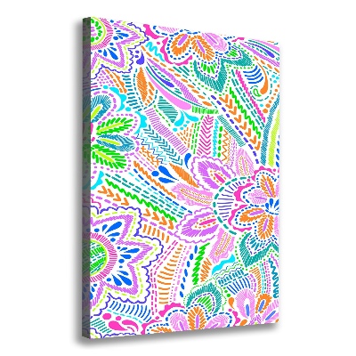 Quadro su tela canvas verticale Motivo floreale