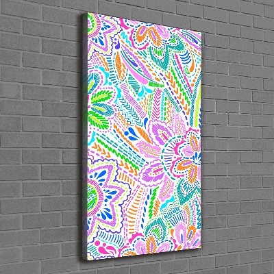 Quadro su tela canvas verticale Motivo floreale