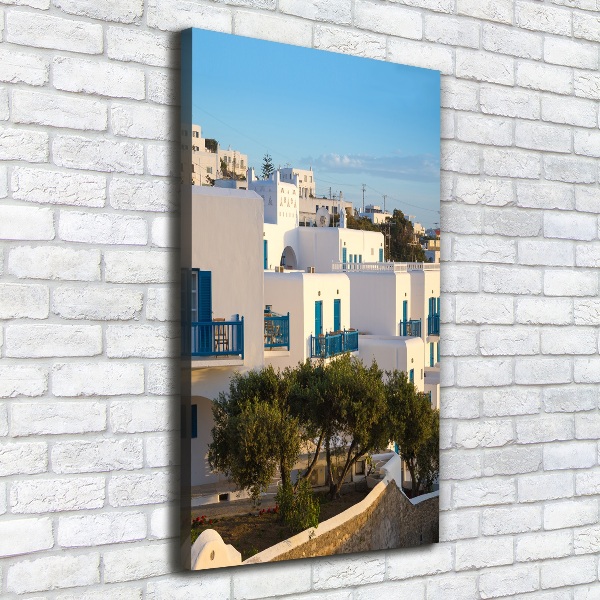 Quadro su tela canvas verticale Mykonos, Grecia