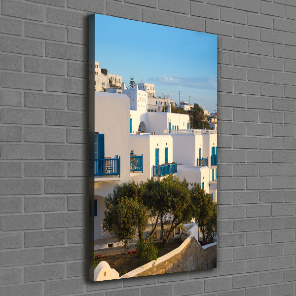 Quadro su tela canvas verticale Mykonos, Grecia