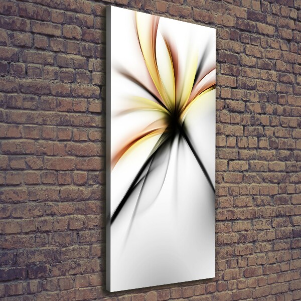 Quadro su tela canvas verticale Fiore astratto