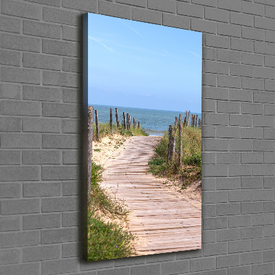 Quadro su tela canvas verticale Sentiero per la spiaggia