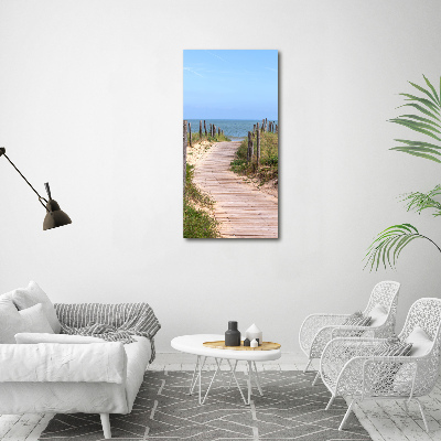 Quadro su tela canvas verticale Sentiero per la spiaggia