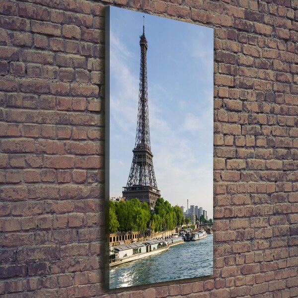 Quadro foto su tela verticale Torre Eiffel Parigi