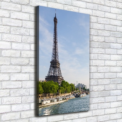 Quadro foto su tela verticale Torre Eiffel Parigi