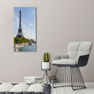 Quadro foto su tela verticale Torre Eiffel Parigi