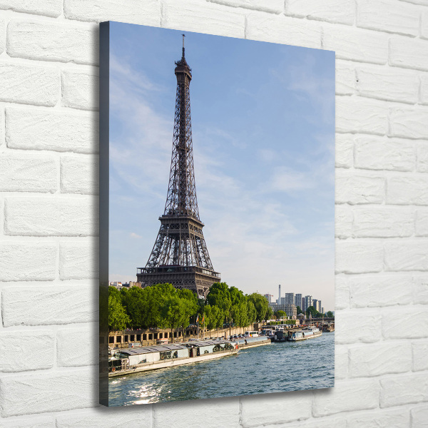 Quadro foto su tela verticale Torre Eiffel Parigi