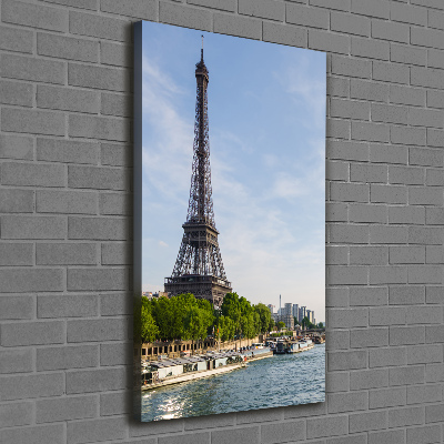 Quadro foto su tela verticale Torre Eiffel Parigi