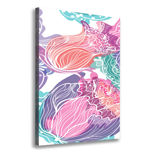 Quadro foto su tela verticale Motivo floreale