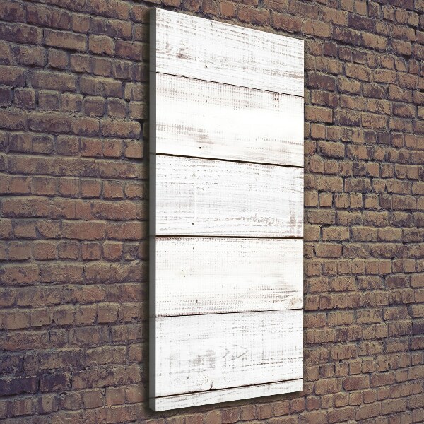 Quadro foto su tela verticale Parete in legno