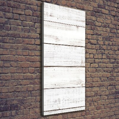 Quadro foto su tela verticale Parete in legno