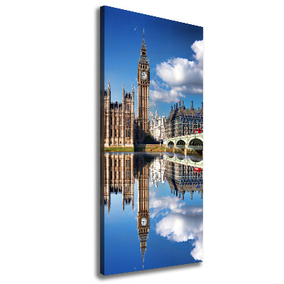 Quadro su tela canvas verticale Big Ben di Londra