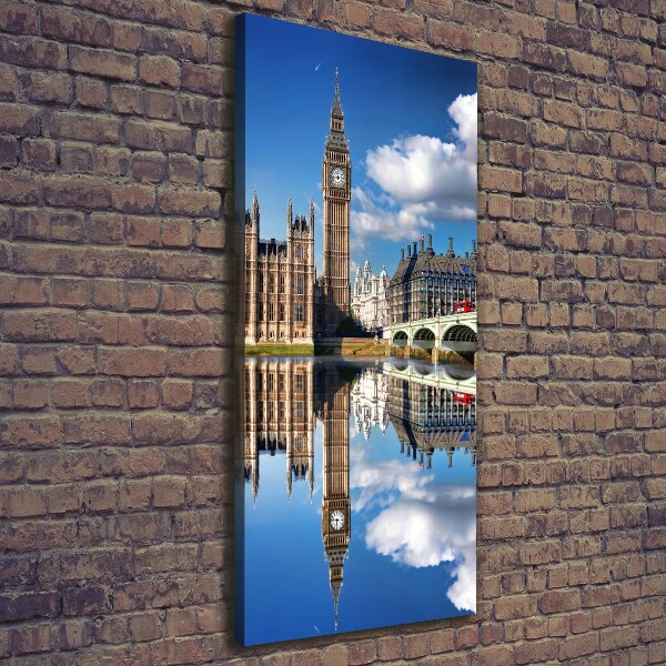 Quadro su tela canvas verticale Big Ben di Londra