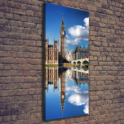 Quadro su tela canvas verticale Big Ben di Londra