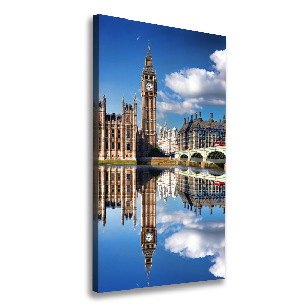 Quadro su tela canvas verticale Big Ben di Londra