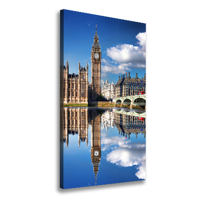 Quadro su tela canvas verticale Big Ben di Londra