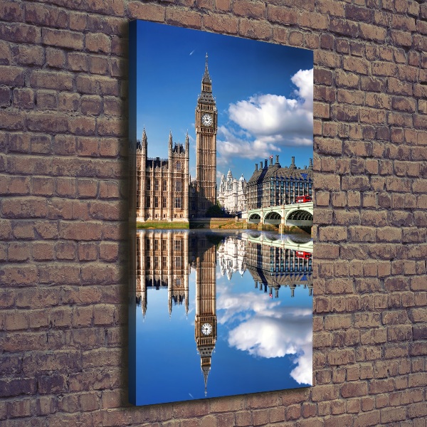 Quadro su tela canvas verticale Big Ben di Londra