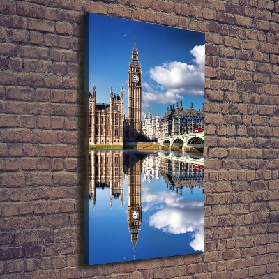 Quadro su tela canvas verticale Big Ben di Londra