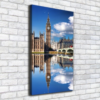 Quadro su tela canvas verticale Big Ben di Londra