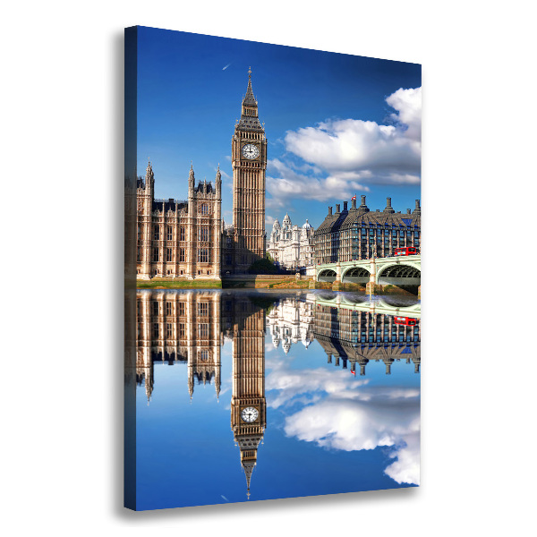 Quadro su tela canvas verticale Big Ben di Londra