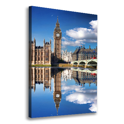 Quadro su tela canvas verticale Big Ben di Londra