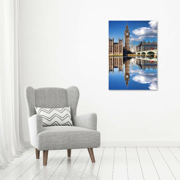 Quadro su tela canvas verticale Big Ben di Londra