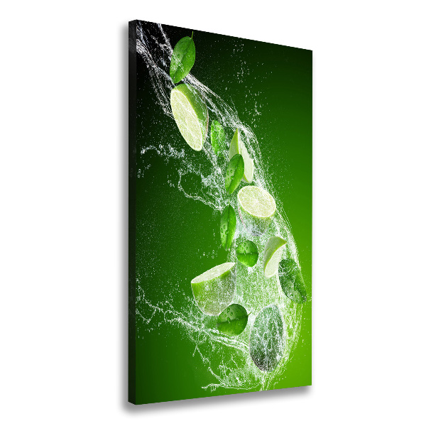 Quadro su tela canvas verticale Lime