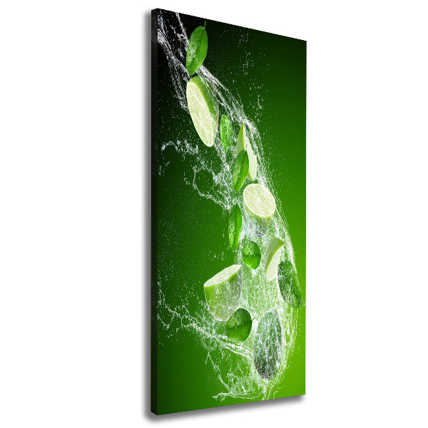 Quadro su tela canvas verticale Lime