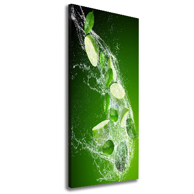 Quadro su tela canvas verticale Lime