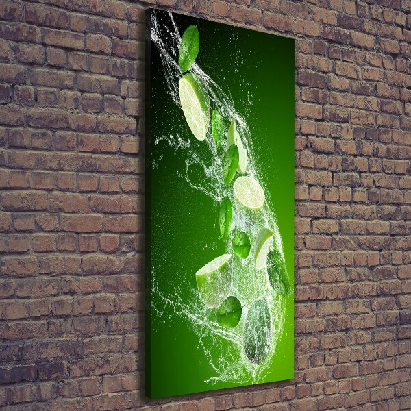Quadro su tela canvas verticale Lime