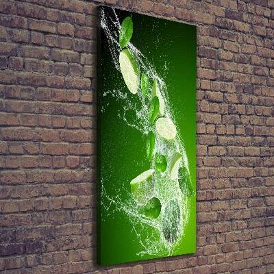 Quadro su tela canvas verticale Lime