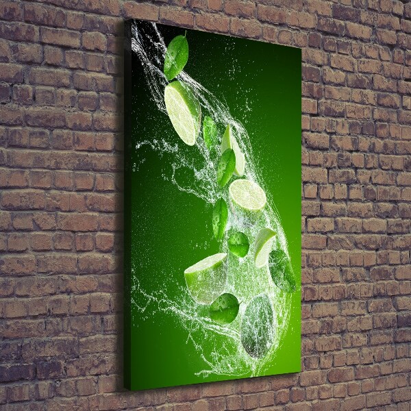 Quadro su tela canvas verticale Lime