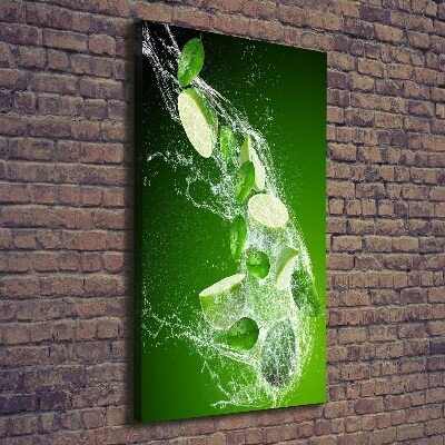 Quadro su tela canvas verticale Lime