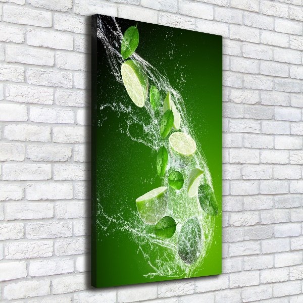 Quadro su tela canvas verticale Lime