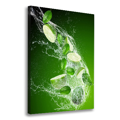 Quadro su tela canvas verticale Lime