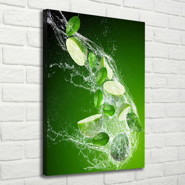 Quadro su tela canvas verticale Lime