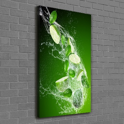 Quadro su tela canvas verticale Lime
