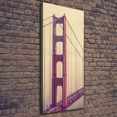 Stampa quadro su tela verticale Ponte di San Francisco