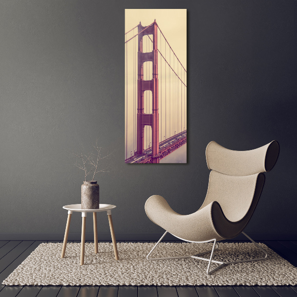 Stampa quadro su tela verticale Ponte di San Francisco
