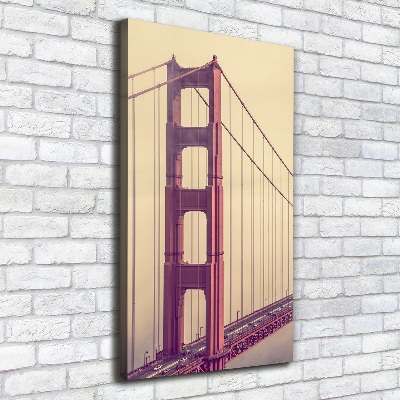 Stampa quadro su tela verticale Ponte di San Francisco