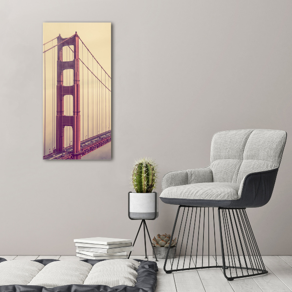 Stampa quadro su tela verticale Ponte di San Francisco