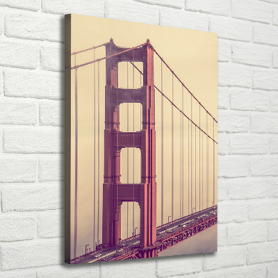 Stampa quadro su tela verticale Ponte di San Francisco