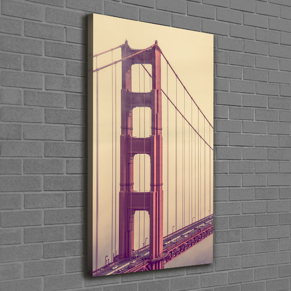 Stampa quadro su tela verticale Ponte di San Francisco