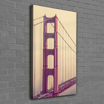 Stampa quadro su tela verticale Ponte di San Francisco