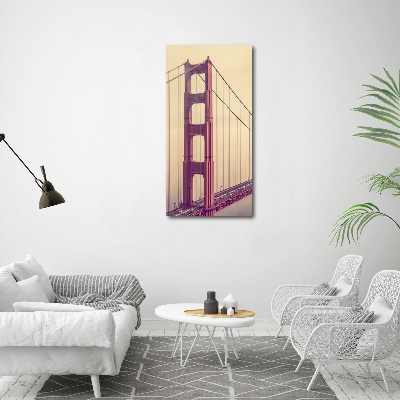 Stampa quadro su tela verticale Ponte di San Francisco